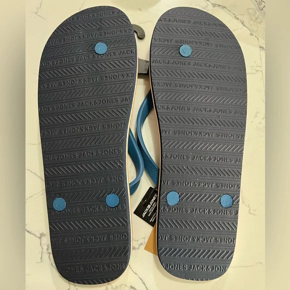 Jack & Jones NIB Men’s Hawaiian Print Flip Flops. Size 11/12. DS-008 - Picture 4 of 6